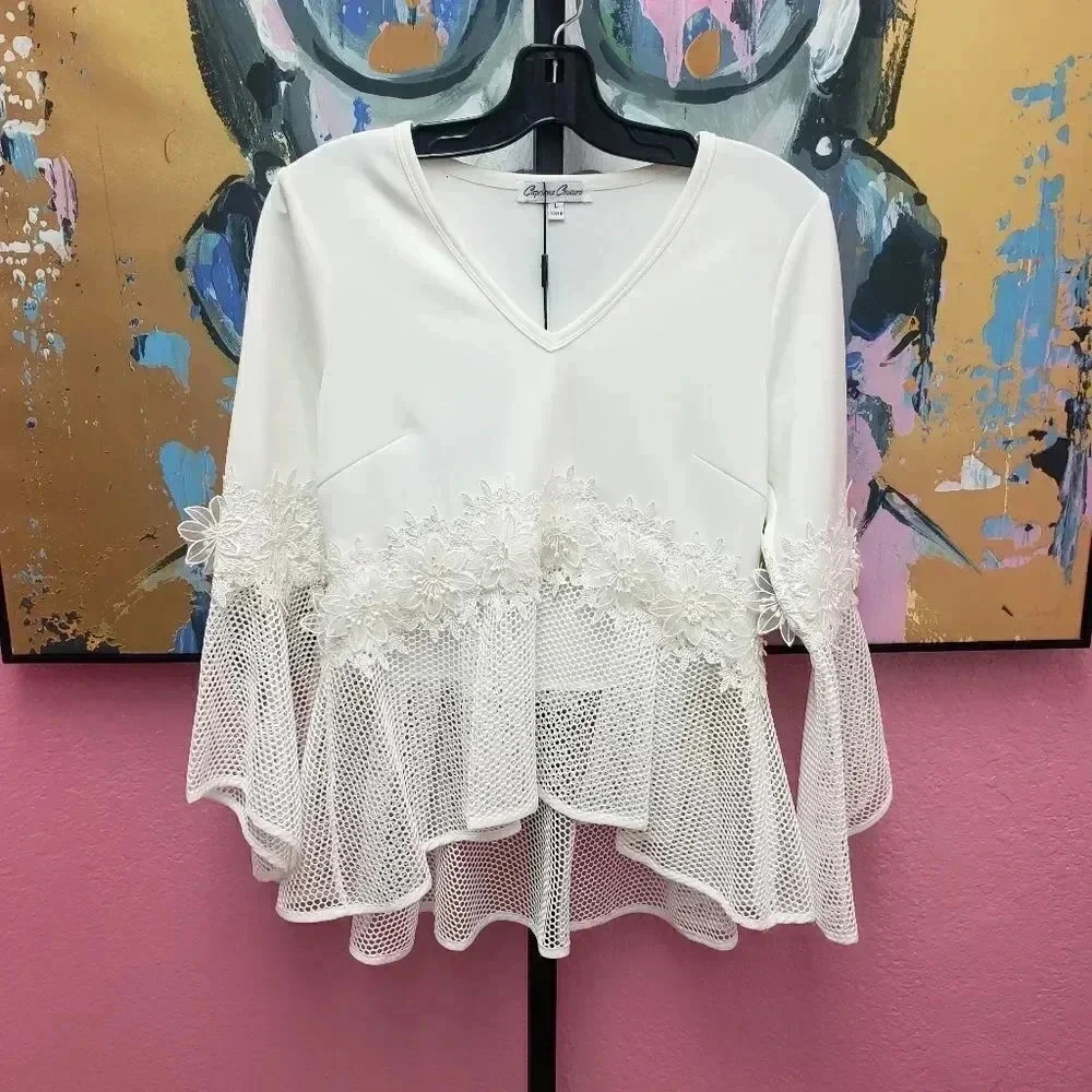 Capriana Couture Mesh Blouse